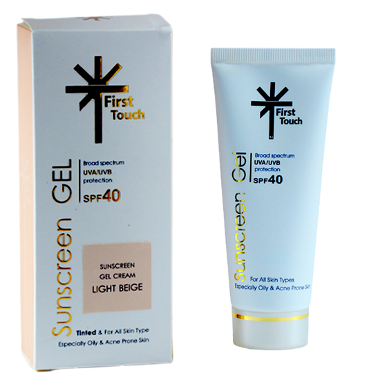 تصویر فرست تاچ_ژل کرم  ضدافتابspf 40بژ روشن