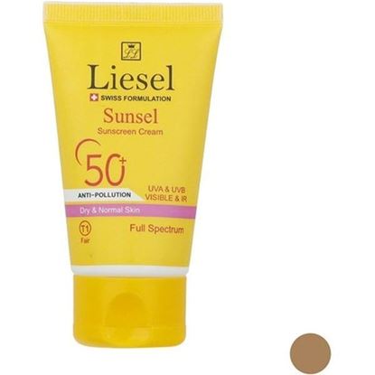 تصویر لايسل_كرم ضد افتاب سان سل پوست هاي خشك و نرمال spf 50 T1 fair لايسل